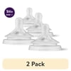 (2 pack) Philips Avent Natural Response Nipples, Medium Flow (Flow 3), 4-Pack, SCY963/04