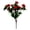E, variant on Faux Rhododendron Stems, 13.8 Inch Silk Flower Sprays, 7-Stem Dense Decorative Fake Bush, Cemetery Flowers Outdoor Grave, Red, Qtmrj