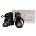thumbnail image 2 of The Queen's Treasures 18 Inch Doll Shoes Clothing Accessory, Brown Lace Up Boots and Shoe Box, Compatible for Use with American Girl Dolls and Clothes, 2 of 5