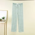 thumbnail image 6 of Bovxnpu Women's Pajama Bottoms Cotton Stripe Print Straight Leg Cool Touch Long Pant Sleepwear, 6 of 6