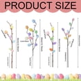 thumbnail image 4 of CoreLiving Easter Egg Picks for Tree Decorations, Artificial Berry Stems with Speckled Eggs and Spring Flowers for Branches, Wreaths, Garland, Table Centerpieces and Home Decor, 1 Piece, 4 of 9