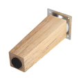 thumbnail image 3 of Set Of 4 Wooden Oak Furniture Square Legs, 3 of 5