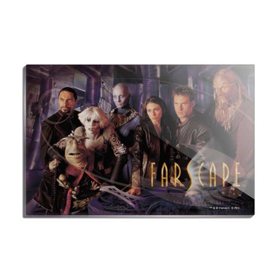 Farscape Crew Group Shot With Logo Rectangle Acrylic Fridge Refrigerator Magnet