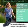 thumbnail image 5 of AOV Women's Arch Support Walking Shoes - Breathable Orthotic Sneakers for Plantar Fasciitis Pain Relief BlackWhite US Size 9, 5 of 5