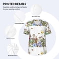 thumbnail image 5 of Fotbe Herbs and Wildflowers Baseball Jersey Shirt for Men and Women, Casual Short Sleeves Button Down T-Shirt-Medium, 5 of 9