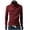 Wine, variant on HaoXianJian Men's Casual Shawl Collar Tops Long Sleeve Slim Fitted Turtleneck Pullover Sweaters Men's Knitted Long Sleeve Turtleneck Sweater