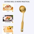 thumbnail image 6 of Wok Spatula and Ladle, Skimmer Spoon, Slotted Spatula - 304 Stainless Steel Kitchen Utensils Set, 4-Pieces Cooking Tools,Wok Accessoriesgolden, 6 of 6