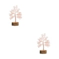 thumbnail image 4 of Maytalsory 1/2/3/5 Bonsai Crystal Tree - Exquisite Home Decoration With Natural Charm Wonderful Decoration Handmade Pink Crystal 2PCS, 4 of 6