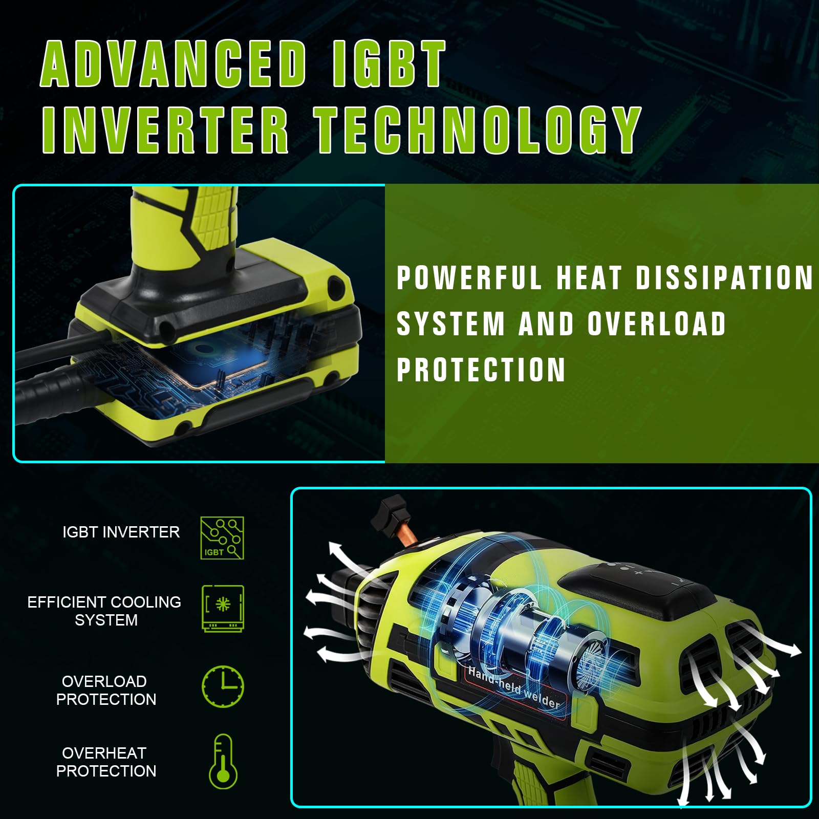 TRQWH Portable ARC Welder 110V – IGBT Inverter, Handheld Mini, KTS-HWM02