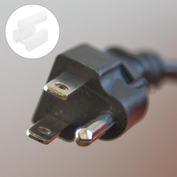 Beaupretty 100pcs Electric Three Prong Protector White Outlet Covers for Power Socket Safety