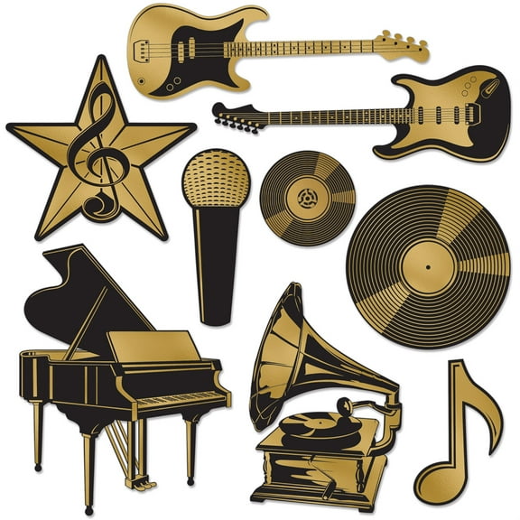 Foil Music Award Cutouts