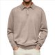 thumbnail image 3 of Camisas de Punto para Hombre, Camisas Casuales de Larga, Camisas Clásicas con Botones, Camisas de Golf Caqui L, 3 of 5