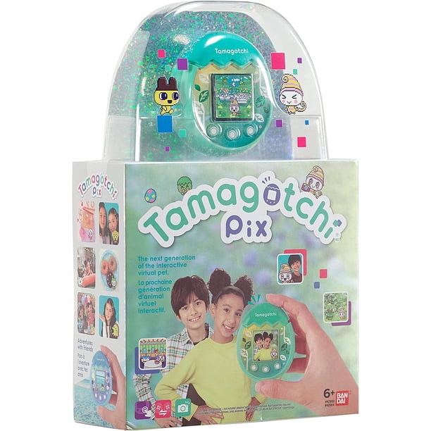 【たまごっちぴーす】バンダイ Tamagotchi P's ミントグリーン　箱 Tamagotchi Pix Green - Interactive Virtual Pet for Daycare