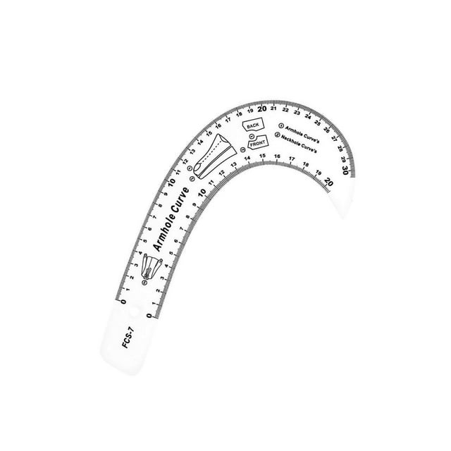 Sewing French Curve Ruler Fashion Design Pattern Making Clothing Dress Armhole Curve