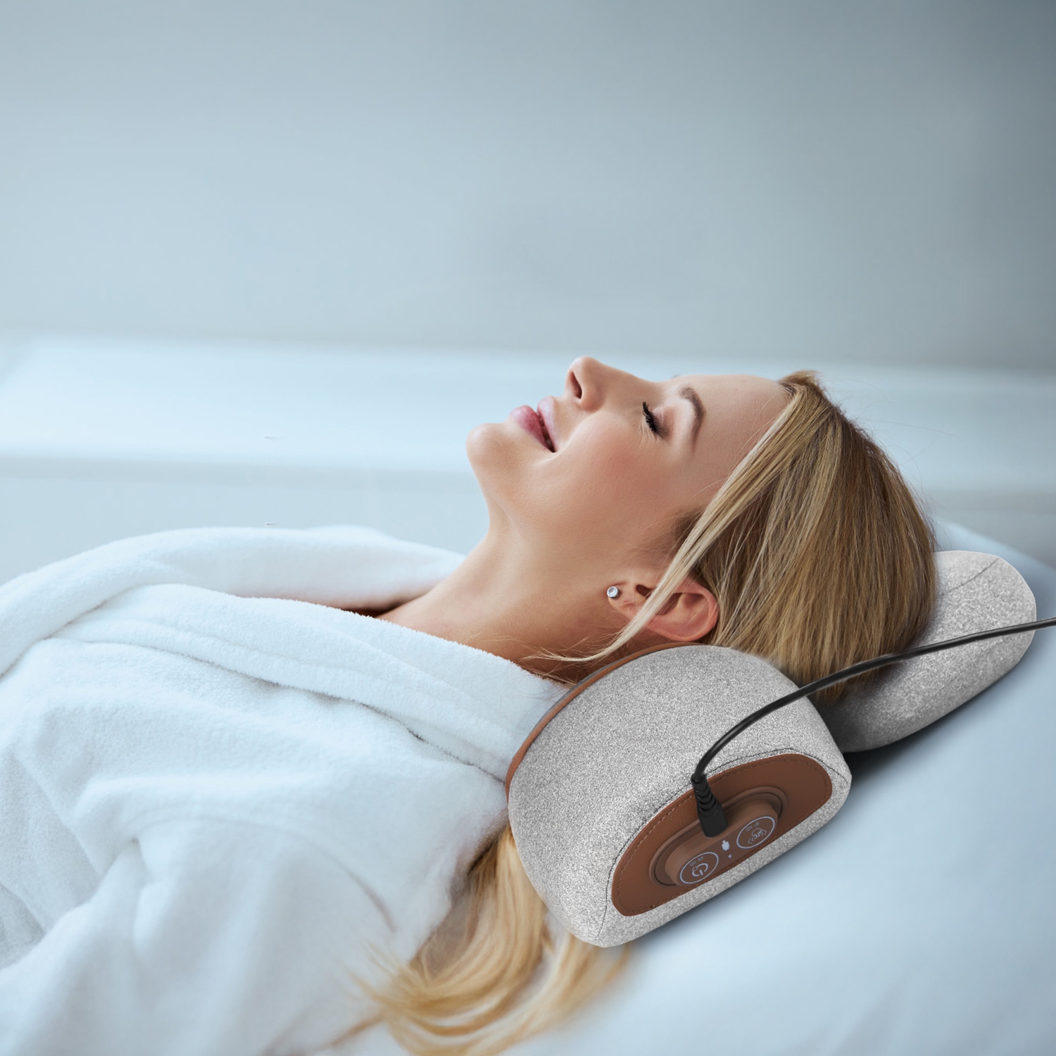3-in-1 Heated Neck Massager Pillow with Vibration & Airbag, Relaxing Cervical Support Gift for Family & Friends