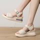 thumbnail image 5 of Zapatos de verano para mujer, sandalias informales para mujer, sandalias planas con tacón de cuña y hebilla Wmkox8yii nm10441, 5 of 7