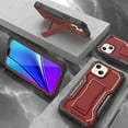 thumbnail image 4 of ExoGuard For iPhone 13 Mini Case, Phone Case with Screen Protector and Kickstand (Red), 4 of 7