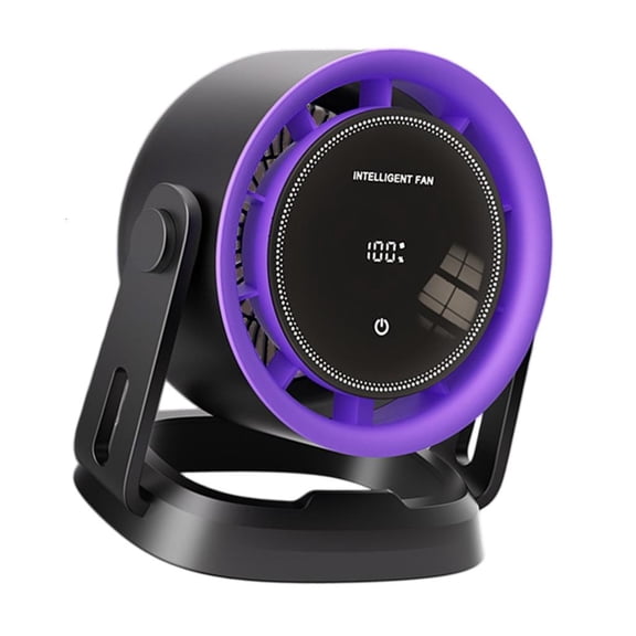 ZELVINN Compact Rechargeable Table Fan with 100 Adjustable Setting Desktop High Speed Circulating Cooling Fan Easy to Use