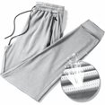 thumbnail image 2 of Mens Breathable Sweatpants Joggers Quick Dry Ice Silk Joggers Running Gym Athletic Hiking Trousers with Drawstring, 2 of 4