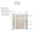 thumbnail image 5 of Transolid Expressions 48" X 60" X 96" 6-Piece Tub/Shower Wall Kit with Extension Kit, Sorento, 5 of 6