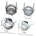 thumbnail image 2 of Fuliko 4 Pcs Clamp Type Cable Connectors, Zinc Clamp Cable Connector Fittings for Metallic Conduit Cables (1/2 Inch + 3/4 Inch), 2 of 6