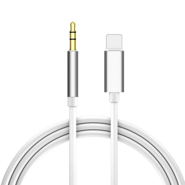 Lightning To 3.5 Mm Headphone Jack Adapter AUX Audio Music Cable Car