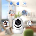 thumbnail image 3 of 2K HD Wifi Baby Monitor Camera with Night Vision,Two-Way Audio, AI Auto Tracking Smart Monitoring for Baby, Nanny,Pet,White, 3 of 10