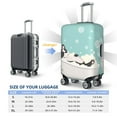 thumbnail image 6 of Easygdp French Bulldog Taking A Bath Double-Sided Printed Elastic Suitcase Protective Cover,Invisible Zipper, Business Trip Luggage Cases,Washable And Resistant To Falling -Medium, 6 of 9