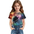 thumbnail image 5 of Girls Shirts Size 10 Crew Neck Tshirt Short Sleeve Top Girls Print Shirt for Kids Top for Girls 9-10 New Arrivals, 5 of 9