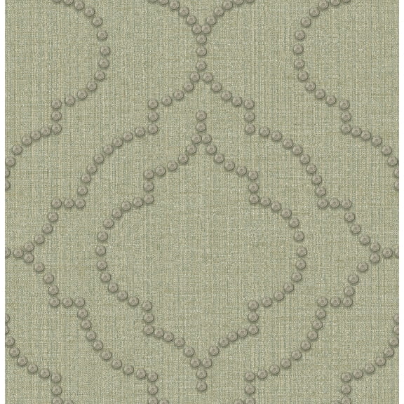 Chesapeake Chelsea Teal Quatrefoil Wallpaper