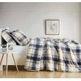 thumbnail image 4 of Truly Soft Cuddle Warmth Plaid Comforter Sets Blue and Cream Plaid Polyester 3-Piece King Comforter Set, plaid themed, for Men and Women, OEKO-TEX Certified Confidence, 4 of 9