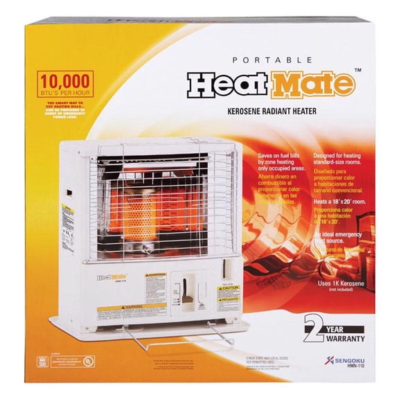 Sengoku HeatMate HMN‑110 10,000 BTU Radiant Kerosene Space Heater