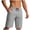 Gray, variant on Bermuda Shorts for Men Pull On Drawstring Elastic Waist Lightweight Breathable Running Gym Outdoor Summer Shorts with Pockets S-3XL