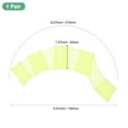 thumbnail image 3 of Uxcell 1 Pair Silicone Swimming Gloves Webbed Half-Finger Frog Type Small Yellow Green, 3 of 7