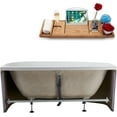 thumbnail image 3 of 63" Streamline N2580BBR Soaking Freestanding Tub and Tray With Internal Drain in Brushed Brass, 3 of 7