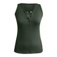 thumbnail image 4 of Ichuanyi Womens Shirts , Tank Top For Women Sexy O Neck Sleeveless Vest Summer Trendy Slim Skinny Pullover Tunic Tees, 4 of 5