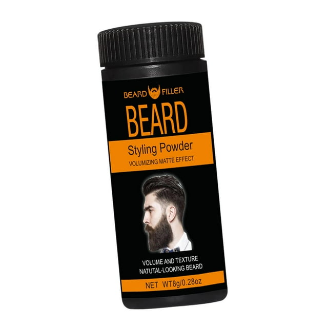 Nonsticky Beard Styling Powder Male Light Texture Thickening 8G Oil Control Mattifying Hair Volumizing Powder for Dating Daily Trip Office