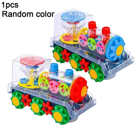 Light Up Gear Car Toy with LED Light and Music Suitable for Early Educational Purposes in Home or Classroom Play