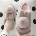 thumbnail image 2 of Vedolay Women's Slippers Men Soft Plush Cozy House Slippers Slip-On Slippers Pink,36, 2 of 3