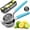 Blue, variant on Zulay Kitchen Stainless Steel Lemon Squeezer Manual Citrus Press Juicer and Lime Squeezer - Black