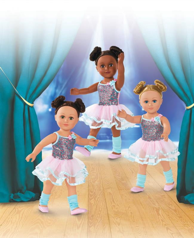 My Life As 18-inch Poseable Hiplet Ballerina Doll, Brown Hair