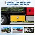 thumbnail image 6 of Diamond Plate Steel Truck Bed Tool Box, Heavy Duty Storage Organizer with Lock Keys & Side Handle for Pickup RV Trailer-Upgrade Yellow, 6 of 8