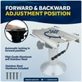 thumbnail image 5 of Five Oceans Adjustable Boat Seat Pedestal and Slide Set, Marine-Grade Aluminum with Swivel, Height Adjustment 19" to 25" & Locking Slide Mechanism - FO4476-4478-KIT, 5 of 8