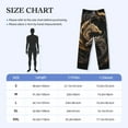 thumbnail image 4 of Lsque Vintage Metal Dragon Print Men's Pajama Pants, Lounge Pant - Comfortable Home Wear,Elastic Waistband, Stylish Design-X-Large, 4 of 9