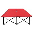 thumbnail image 2 of vidaXL Chaise Longue Pliante pour Deux Personnes Rouge Acier, 2 of 5