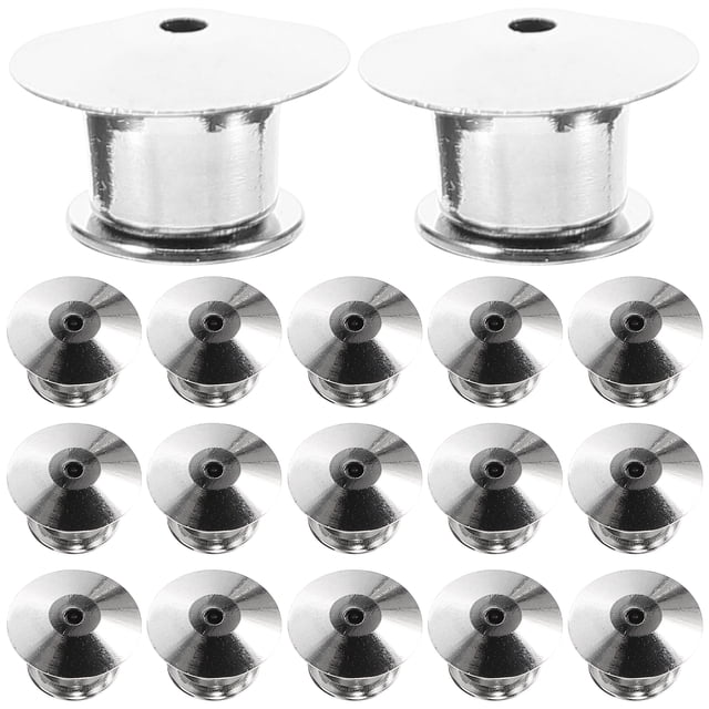 MasteelfCA 20Pcs Locking Pin Back Locking Pin Copper Locking Pin Brooch Pin Locking Back Lapel Pin Lock