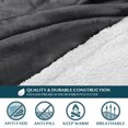 thumbnail image 2 of PAVILIA Premium Sherpa Fleece Blanket with Sleeves for Women Men Adult, Wearable Blanket Warm Cozy, Super Soft Thick Sleeved Throw with Arms Pocket, Gift for Women Mom Wife (Charcoal Gray), 2 of 7