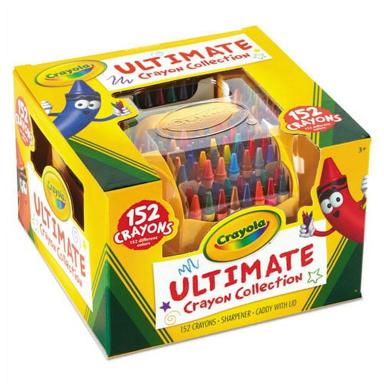 Crayola Ultimate Crayon Box Collection (152ct), Bulk Kids Crayon Caddy,  Classic & Glitter Crayons, Gifts, Ages 3+