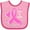 Pink and Red, variant on Inktastic Love, Care, Cure Breast Cancer Awareness Pink Ribbon Boys or Girls Baby Bib