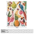 thumbnail image 4 of PIKWEEK Throw Blanket Colorful Tropical Parrots Flannel Soft Cozy Fluffy Throw Blankets and Warm Throws for Adults in Couch Sofa Bed, 4 of 6